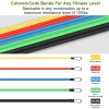 11Pcs Resistance Bands Set Fitness Workout Tubes Exercise Tube Bands Up to 100lbs w/ Door Anchor Handles Ankle Straps