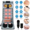 Full Body Electric Massage Mat Heating Vibration Massage Pad Cushion Back Massage Mattress Chair Pad with Neck massage Foot massage Head Pillow