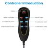 Full Body Electric Massage Mat Heating Vibration Massage Pad Cushion Back Massage Mattress Chair Pad with Neck massage Foot massage Head Pillow