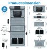 Full Body Electric Massage Mat Heating Vibration Massage Pad Cushion Back Massage Mattress Chair Pad with Neck massage Foot massage Head Pillow