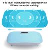 Full Body Vibration Platform Crazy Fitness Massage 10-Frequency Weight Loss & Fat Burner Shaking Machine For Unisex Blue