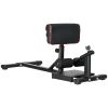 Soozier Sissy Squat Machine, Leg Workout Equipment with Adjustable Pad, Rollers and Non-slip Foot Plate for Home Gym Fitness