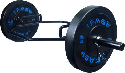 Hex Bar Weights Set Trap Bar Olympic Bumper 45lb Weight Plates Set for Deadlift Weightlifting Bodybuilding - 2 Inch Hexagon Trap Bar with Weights for