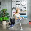 Foldable Ab Machine, Ab Workout Equipment with Adjustable Angles and Resistance Bands for Core and Stomach Exercise