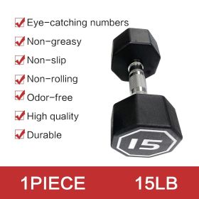 15LB×1 pieces per package apollo Dumbbell for both commercial and home usage High-end Coated Octagon Dumbbell