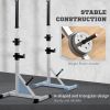 2-Piece Pair Steel Height Adjustable Barbell stand, Home Gym Squat Rack and Bench Press, Home weightlifting equipment