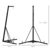 Foldable Punch Bag Stand, Height Adjustable, Heavy Bag Stand with Weighted Base, Free-Standing for Home Gym, Stand Only