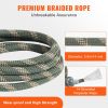 VEVOR Tree Stand Safety Rope, 9 ft/27.43M Treestand Lifeline Rope 30KN Breaking Tension, 0.6'' Hunting Safety Line with Prusik Knot