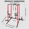 Power Cage, Multi-Function Power Rack with Adjustable Cable Crossover System and More Training Attachment, Weight Cage for Home Gym