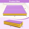 4ft x 4ft x 4in Bi-Folding Gymnastic Tumbling Mat with Handles and Cover