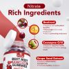 Extreme Beetroot Formula COQ10 100mg with Grape Seed Extract for Circulation Energy Flow 1500mg Beet Root Gummies Extract Gluten Free 60 Chews