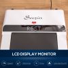 Walking Treadmill Pad with LED Monitor Remote Control Jogging Machine White
