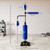 Soozier 4.6'-6.7' Speed Bag Boxing Bag Stand, Reflex Bag Boxing Training Equipment, Speed Punching Bag, Blue