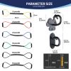 6-piece high speed boxing training rope TPE elastic drawstring resistance band fitness physical therapy exercise