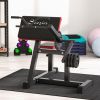 Soozier 2-In-1 Bicep Preacher Curl Bench Bicep Curl Machine with Adjustable Seat and Elbow Cushion, for Home Gym Workout