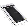 Soozier Walking Treadmill Pad with LED Monitor Remote Control Jogging Machine White