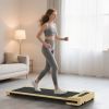 Soozier 2.5HP Walking Pad, Under Desk Treadmill with Remote Control, Transport Wheels and LED Display for Home Gym Office
