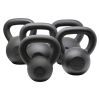 10lbs—1piece Powder Coated Cast Iron Kettlebell for Men and Women's Gym, Same Family Kettlebell