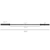 7.2ft Weight Bar, Olympic Bar with Rotating Sleeves, Non-Slip Knurling Grip, 1500lbs Weight Capacity, Black