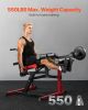 VEVOR Leg Extension and Curl Machine, Seated Leg Rotary Extension for Thigh, Adjustable Lower Body Specialty Exercises Equipment