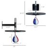 Soozier Speed Bag Platform Adjustable Wall Mounted Boxing MMA Workout