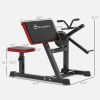 Soozier 2-In-1 Bicep Preacher Curl Bench Bicep Curl Machine with Adjustable Seat and Elbow Cushion, for Home Gym Workout