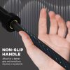 Soozier 7.2ft Weight Bar, Olympic Bar with Rotating Sleeves, Non-Slip Knurling Grip, 1500lbs Weight Capacity, Black