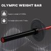 Soozier 7.2ft Weight Bar, Olympic Bar with Rotating Sleeves, Non-Slip Knurling Grip, 1500lbs Weight Capacity, Black