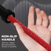 Soozier 7.2ft Weight Bar, Olympic Bar with Rotating Sleeves, Non-Slip Knurling Grip, 1500lbs Weight Capacity, Black