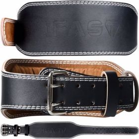 L Size Weight Lifting Belt, Leather Weight Lifting Belt for Men and Women with 4 inch Padded Lumbar Support Belt for Weightlifting Deadlift (size: XL)