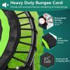 40 Inch Foldable Fitness Rebounder with Resistance Bands Adjustable Home