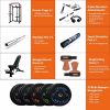 100lb Home Gym sets Multi-functional Power Cage,Home Adjustable Pullup Squat Rack 1000Lbs Capacity Comprehensive Fitness Barbell Rack