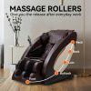 Massage Chairs Full Body Massage Recliner with Foot Roller,Airbag Massage SL Track, Zero Gravity, Bluetooth Speaker