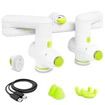 Dual Pro Percussion Muscle Massager (Color: white color)