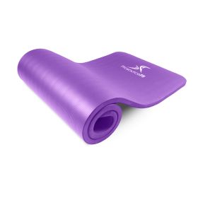Extra Thick Yoga and Pilates Mat (Option: 1in  Purple)