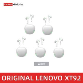 XT92 TWS Gaming Earbuds Low Latency Bluetooth Earphones Stereo Wireless 5.1 Bluetooth Headphones Touch Control Headset (Color: XT92 white 5, Ships From: China)