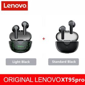 XT95 Pro Bluetooth Earphone 9D HIFI Sound Sport Waterproof TWS Wireless Earbuds with Mic for iPhone Xiaomi Headphone (Color: bla1Lightbla1, Ships From: China)