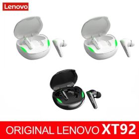 XT92 TWS Gaming Earbuds Low Latency Bluetooth Earphones Stereo Wireless 5.1 Bluetooth Headphones Touch Control Headset (Color: XT92 black 1 white2, Ships From: China)