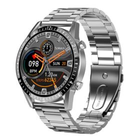 I9 smart watch Bluetooth hands-free call explosion heart rate blood pressure blood oxygen sleep monitoring watch (Colour: Sanzhu Silver Steel)