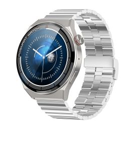 Smart sports watch Huaqiang North top equipped with Porsche men's waterproof large screen 1.45 Bluetooth (Colour: Silver steel strip)