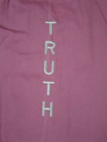 Yoga Bag - OMSutra Slogan Mat Bag (Color: Pink, Slogan: Truth - Drawstring)