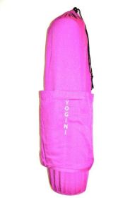 Yoga Bag - OMSutra Slogan Mat Bag (Color: Purple, Slogan: YOGINI - Drawstring)