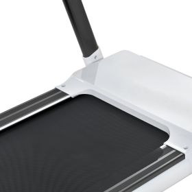 Portable Compact Treadmill;Electric Motorized 3.5HP;14KM/H;Medium Running Machine Motorised Gym 330lbs;Foldable for Home Gym Fitness Workout Jogging W (Color: as Pic)