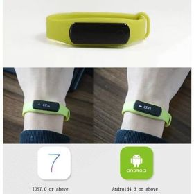 SmartFit Feather Lite Touch Screen Watch and 24/7 Activity Tracker + 1 Free Bonus Band (Color: yellow)
