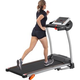 Easy Folding Treadmill for Home Use, 1.5HP Electric Running, Jogging & Walking Machine with Device Holder & Pulse Sensor (Color: Black)