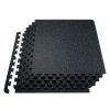 VEVOR 25 PCS 0.56" Thick Gym Floor Mats, 24"x24" EVA Foam & Rubber Top Interlocking Workout Mats with 100 sq.ft Coverage