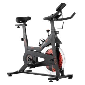 VEVOR Exercise Bike Magnetic Resistance Stationary Bike Indoor Cycling Bike (Resistance System: Friction, Flywheel Type: Medium-Duty Flywheel)