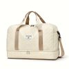 Travel bag, large capacity women's fitness bag, luxurious oversized handbag, fashionable and practical compartment design