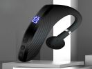 Business Wireless Headset with Open-Ear Design, Single-Side, Battery Display - Bluetooth Earpiece MS16 for Universal Cell Phone And Bluetooth Device