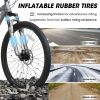 A26251 26 Inch Mountain Bike,21 Speed with High-Carbon Steel Frame Bike for Adults,Dual Disc Brake Mountain Bicycle for Men Womens Adult Bicycle